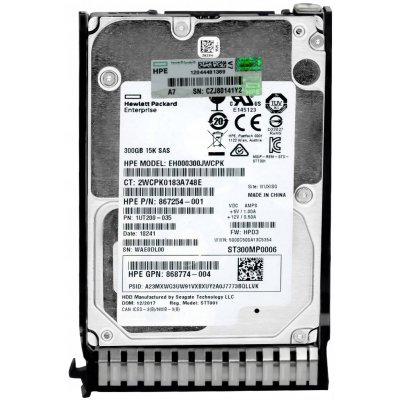 HP 300 GB 2,5" SAS, 867254-001