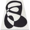 Koberec Nej-koberce Mode 8531 abstraktní krémový / černý
