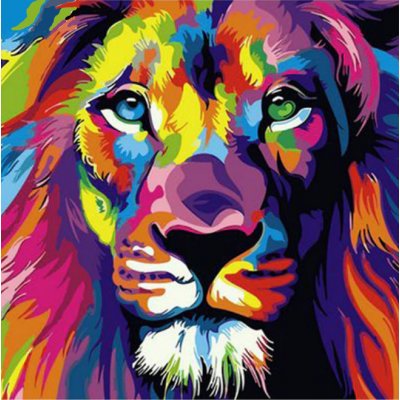 Malování podle čísel lev – Zboží Mobilmania