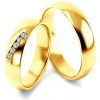 Prsteny Savicki Snubní prsteny žluté zlato kulaté SAVOBR270