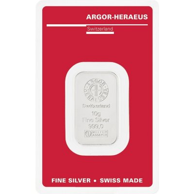 Argor-Heraeus Stříbrný slitek 10 g – Zboží Mobilmania