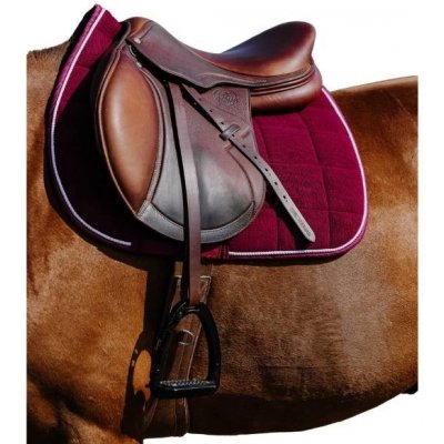 RIDING WORLD Corduroy podsedlová dečka vínová – Zboží Dáma