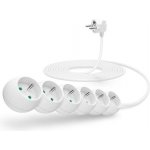 Connect IT prodlužovací kabel 6 zásuvek 5 m bez vypínače bílý CI-1312 – Zboží Mobilmania