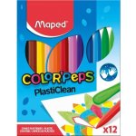 MAPED Trojhranné plastové pastelky Color'Peps PlastiClean 12ks – Zbozi.Blesk.cz
