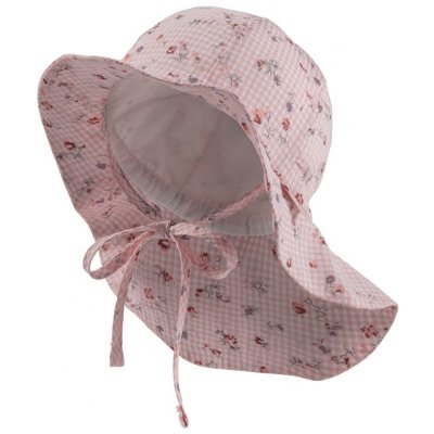 STERNTALER Klobouk s ochranou krku květiny organická UV + růžová holka – Sleviste.cz