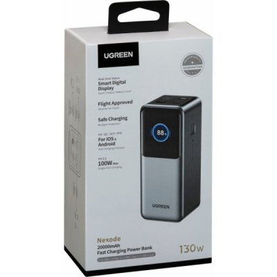 Powerbanka UGREEN 20000mAh 130W s rychlým nabíjením – Zboží Živě