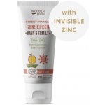 WoodenSpoon Wooden Spoon opalovací tělové mléko Mango Baby & Family SPF50 150 ml – Zboží Dáma