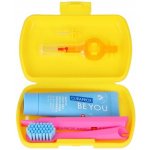 Curaprox Travel set žlutý 2 ks zubních kartáčků + zubní pasta 10 ml dárková sada – Sleviste.cz
