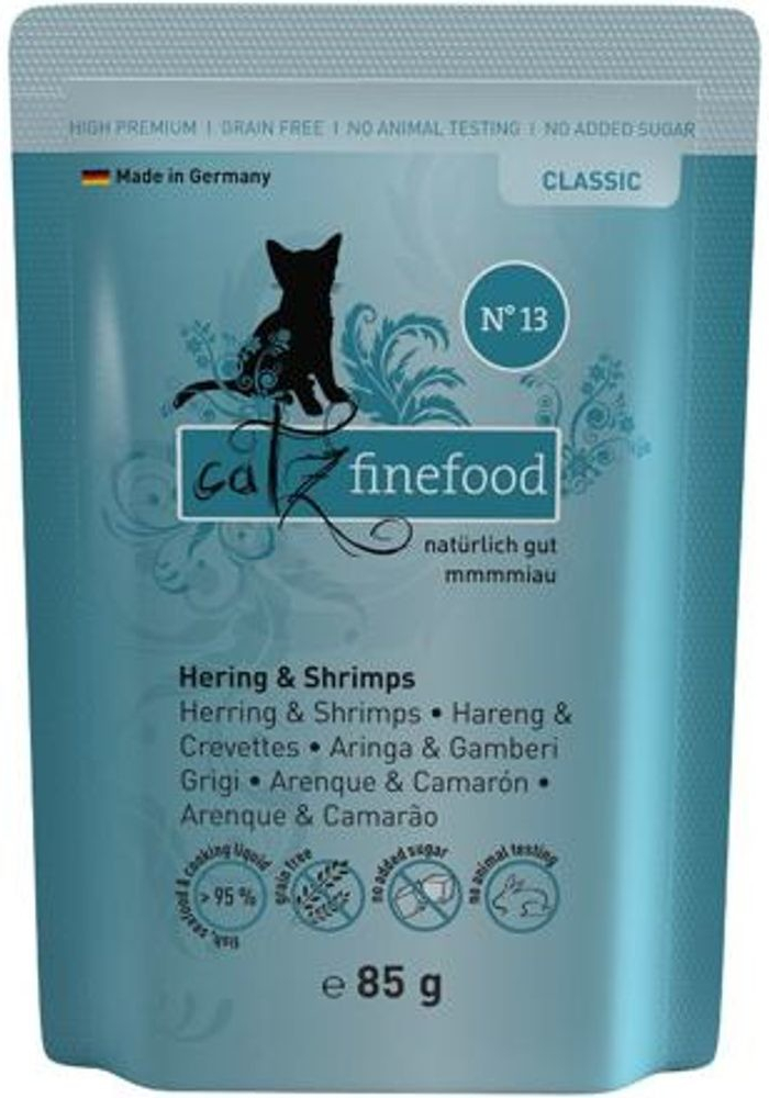 Petnature Catz Finefood 13 sleď & krevety 85 g