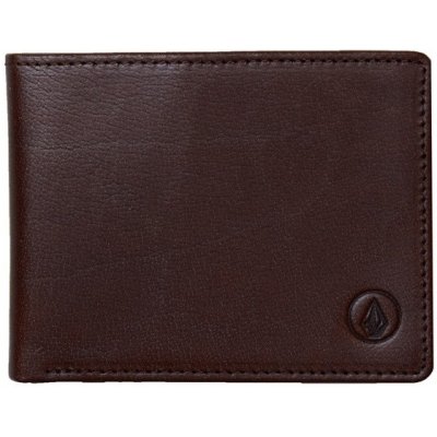 Volcom Pánská peněženka Leather Wlt Brown – Zboží Mobilmania