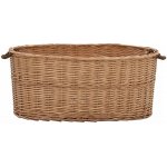 vidaXL Koš na dřevo s držadly 78 x 54 x 34 cm přírodní vrba – Zboží Dáma