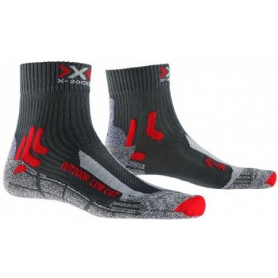 X-Socks X-Bionic ponožky Trek Outdoor Low Cut anthracite/red