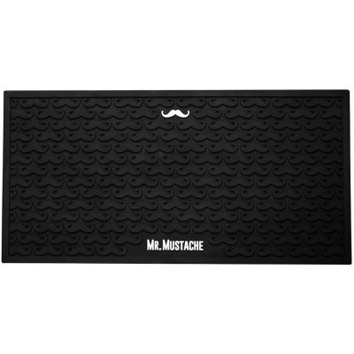 Stylová podložka na kadeřnické nástroje MR. MUSTACHE Barber mat – Sleviste.cz