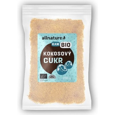 Allnature Bio Kokosový cukr RAW 250 g – Zboží Mobilmania