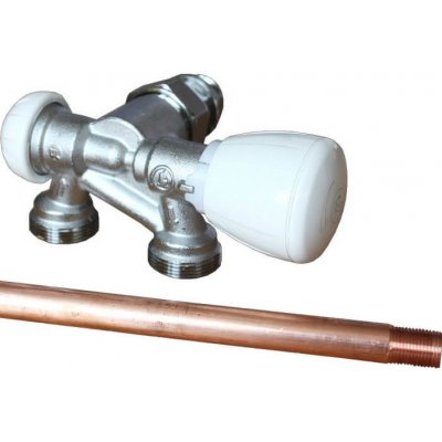 Termostatický ventil rohový dvoucestný s regulačním šroubením Giacomini 1/2"x18 pravý R357BIX062 – Zboží Mobilmania