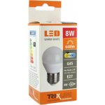 Trixline LED žárovka 8W E27 G45 teplá bílá – Hledejceny.cz