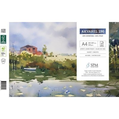 Grafický blok Akvarel 230 g/m2, A4 – Zboží Dáma