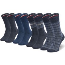 Tommy Sport 4P Giftbox volnočasové ponožky pánské ponožky modrá