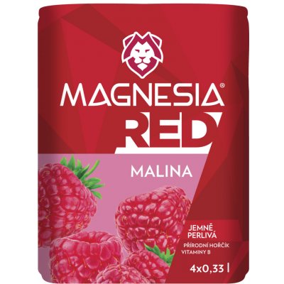 Magnesia Red ochucená minerální voda Malina 4 x 0,33 l – Zbozi.Blesk.cz