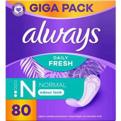 Always Intim Fresh & Protect normal slipové vložky 80 ks – Hledejceny.cz