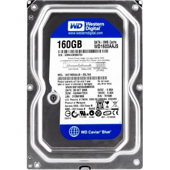 WD Blue 160GB, 3,5", SATAII, 7200rpm, 8MB, WD1600AAJS