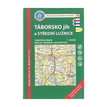 Mapa KČT 1:50 000 76 Táborsko jih a střední Lužnice