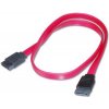 PC kabel PremiumCord 0,5m datový SATA 1.5/3.0 GBit/s červený kfsa-1-05