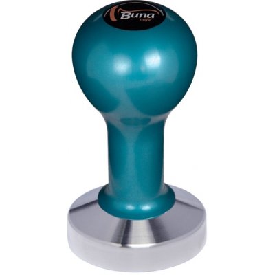 Buna Café Tamper kov modrý, TP, nerez mat, plochý 57 mm – Zboží Mobilmania