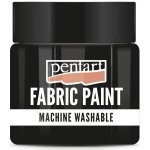 Pentart barva na světlý a tmavý textil 50 ml černá – Zboží Mobilmania
