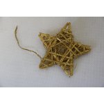 Hvězda vánoční 20 cm zlatá – Hledejceny.cz