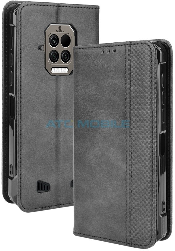 Pouzdro Shield4U Doogee S86, S86 Pro Magnetic Buckle Texture otevírací černé