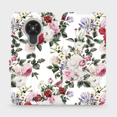 Mobiwear - Nokia 5.3 - MD01S Růže na bílé – Sleviste.cz