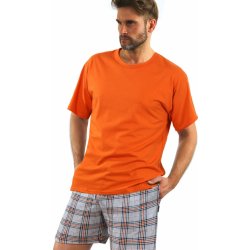 Sesto senso 2379/29 pánské pyžamo krátké oranžové