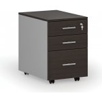 Primo Gray 3 zásuvky šedá + wenge – Zboží Dáma