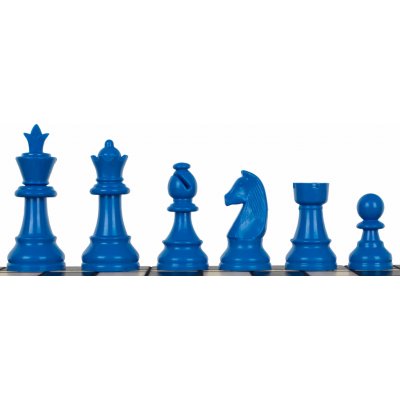 Sunrise Chess & Games Šachové figurky Staunton 6, plast král 95 mm modré – Hledejceny.cz