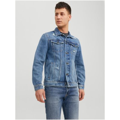 Jack & Jones Jean pánská džínová bunda modrá