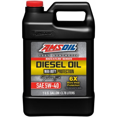 Amsoil Signature Series Max-Duty Synthetic Diesel Oil 5W-40 3,78 l – Zboží Mobilmania