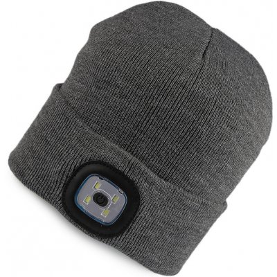 Prima-obchod Čepice s LED světlem unisex 3 šedá – Hledejceny.cz