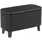 Keter Bevy Cool Bar Rattan 83,5 x 40 x 50-74 cm grafit – Hledejceny.cz