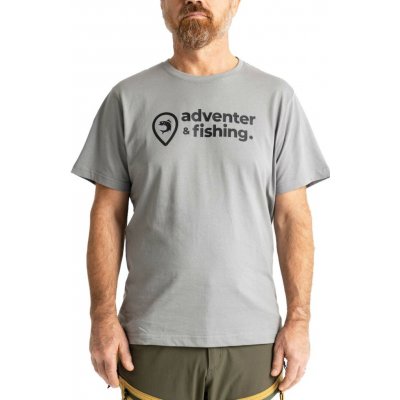 Adventer & Fishing Cotton Shirt šedá černá – Sleviste.cz