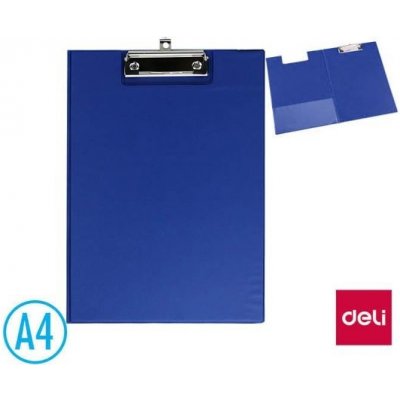 Podložka psací s klipem A4 DELI E38154A zavírací modrá – Zboží Mobilmania