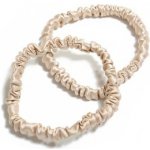 Pilō Pilō | Silk Hair Ties - Blonde Slim 100% hedvábné gumičky do vlasů 2 ks – Zboží Dáma