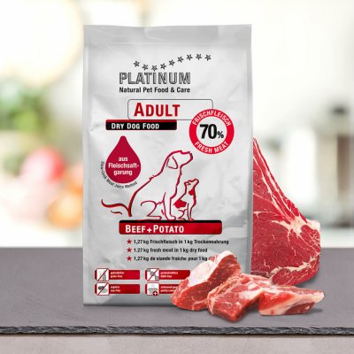 Platinum Adult Beef & Potatoes 3 x 5 kg – Hledejceny.cz