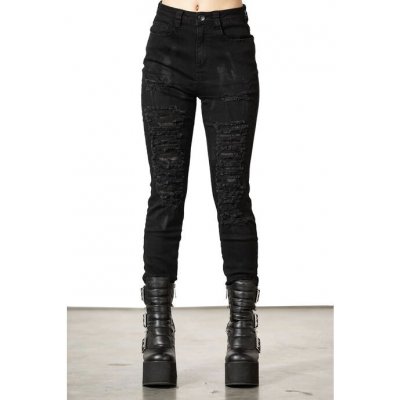 Killstar Lyfe Line Jeans- Black – Zboží Mobilmania