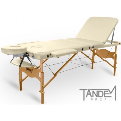 Tandem Skládací masážní stůl Profi W3D krémová 195 x 70 cm 6,6 kg – Hledejceny.cz