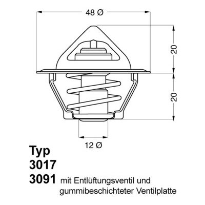 Termostat, chladivo WAHLER 3017.92D2 WH 3017.92D2