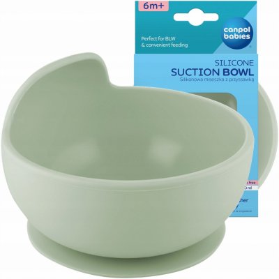 Canpol babies Silikonová miska s přísavkou zelená 330 ml – Sleviste.cz