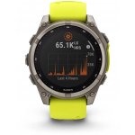 Garmin Fenix 8 47mm Sapphire Solar Titanium Bright Yellow/Graphite 010-02906-21 – Zboží Živě