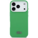 Lacoste Iconic Petit Pique Metal Logo MagSafe Zadní Kryt pro iPhone 17 Pro Green – Zboží Mobilmania