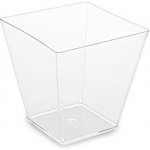 Fingerfood kelímek PS hranatý čirý 72 x 72 x 72 mm 230ml – Zboží Dáma